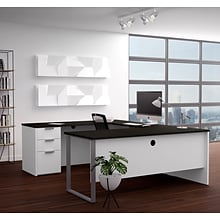 Bestar® Pro-Concept Plus U-Desk in White & Deep Grey (11088817)