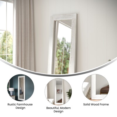 Flash Furniture Graham Full Length Mirror, White Wash (HMHD23M1YBNWW)