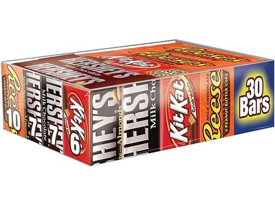 Hersheys Assorted Milk Chocolate Candy Bars, 52 oz. (HEC20650)