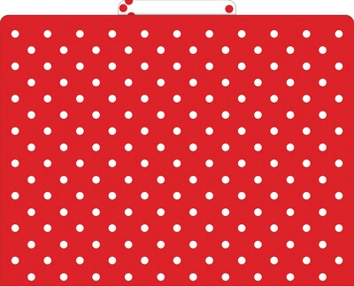 Barker Creek Red & White Dot File Folder, 1/3-Cut Tab, Letter Size, Red/White, 24/Set (4392)
