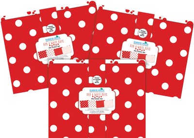 Barker Creek Red & White Dot File Folder, 1/3-Cut Tab, Letter Size, Red/White, 36/Set (4393)