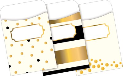 Barker Creek Gold File Folder, 1/3-Cut Tab, Letter Size, Assorted Colors, 42/Set (4411)