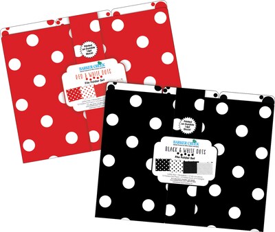 Barker Creek File Folder Set, 1/3-Cut Tab, Letter Size, Dots, 24/Set (4424)