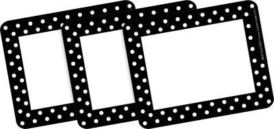 Barker Creek Get Organized Black & White Dots File Folder, 1/3-Cut Tab, Letter Size, Black/White, 107/Set (136)