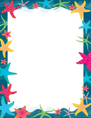 Barker Creek Get Organized Kai Ola Starfish File Folder, 1/3-Cut Tab, Letter Size, Assorted Colors, 107/Set (149)