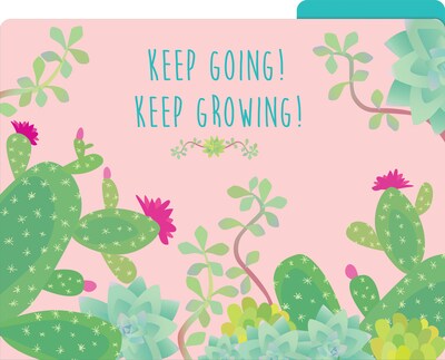 Barker Creek Petals & Prickles File Folder, 1/3-Cut Tab, Letter Size, Assorted Colors, 12/Pack (2000)
