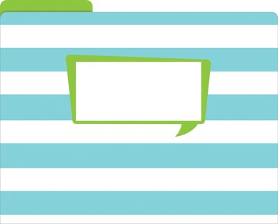 Barker Creek Happy File Folder, 1/3-Cut Tab, Letter Size, Assorted Colors, 12/Pack (2003)