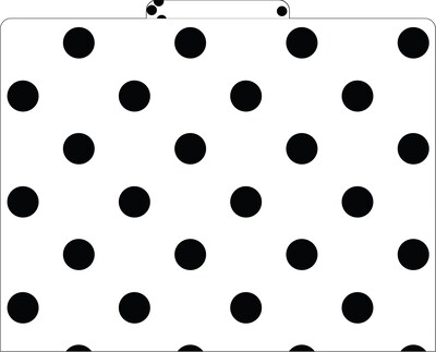 Barker Creek Black & White Dot File Folder, 1/3-Cut Tab, Letter Size, Black/White, 12/Pack (2004)