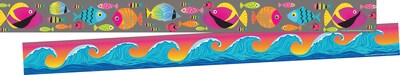 Barker Creek Double-Sided Border, 35 x 3, Kai Ola Tropical Fish, 36/Pack (4309)