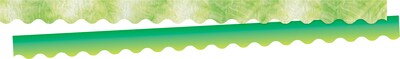 Barker Creek Double-Sided Scalloped Border Set, 36" x 2.25", Purple & Lime Tie-Dye and Ombré, 2 designs, 52/Set (4360)