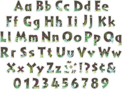 Barker Creek Petals & Prickles  4 Letters and Numbers, Multicolored, 765/Pack (4319)