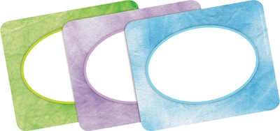 Barker Creek Name Tags/Self-Adhesive Labels, Tie-Dye, 45/Pack (1558)