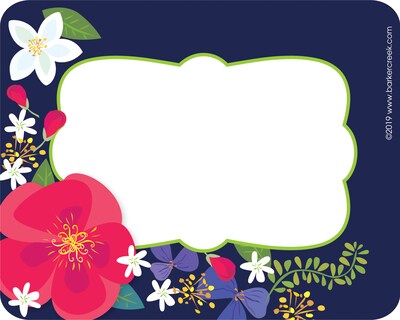 Barker Creek Name Tags/Self-Adhesive Labels, Petals & Prickles, 135/Set (4316)