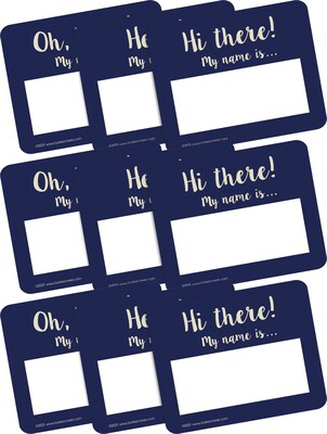Barker Creek Self-adhesive Oh Hello! School Name Tags, 2.75 x 3.5, 135/Set (4324)