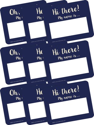 Barker Creek Name Tags/Self-Adhesive Labels, Oh Hello!, 135/Set (4324)