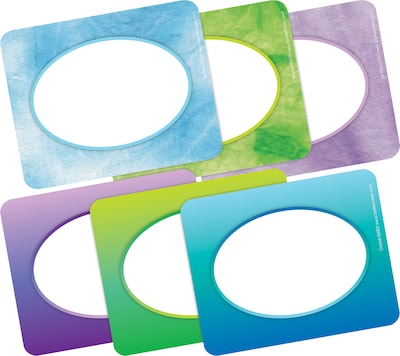 Barker Creek Name Tags/Self-Adhesive Labels, Tie-Dye & Ombré, 90/Set (4364)