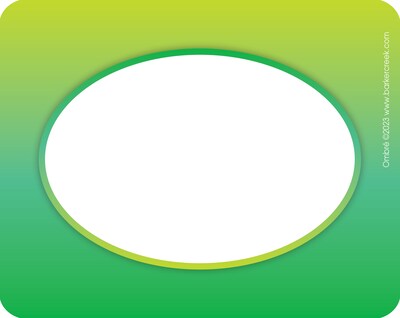 Barker Creek Self-adhesive Ombré School Name Tags, 2.75" x 3.5", 135/Set (436/Pack7)