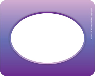 Barker Creek Self-adhesive Ombré School Name Tags, 2.75" x 3.5", 135/Set (436/Pack7)