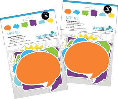 Barker Creek Bulletin Board Set, Happy Talk, 72/Set (4390)