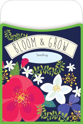 Barker Creek Petals & Prickles Peel & Stick Library Pockets, 5.125 x 3.5, 90/Set (4320)