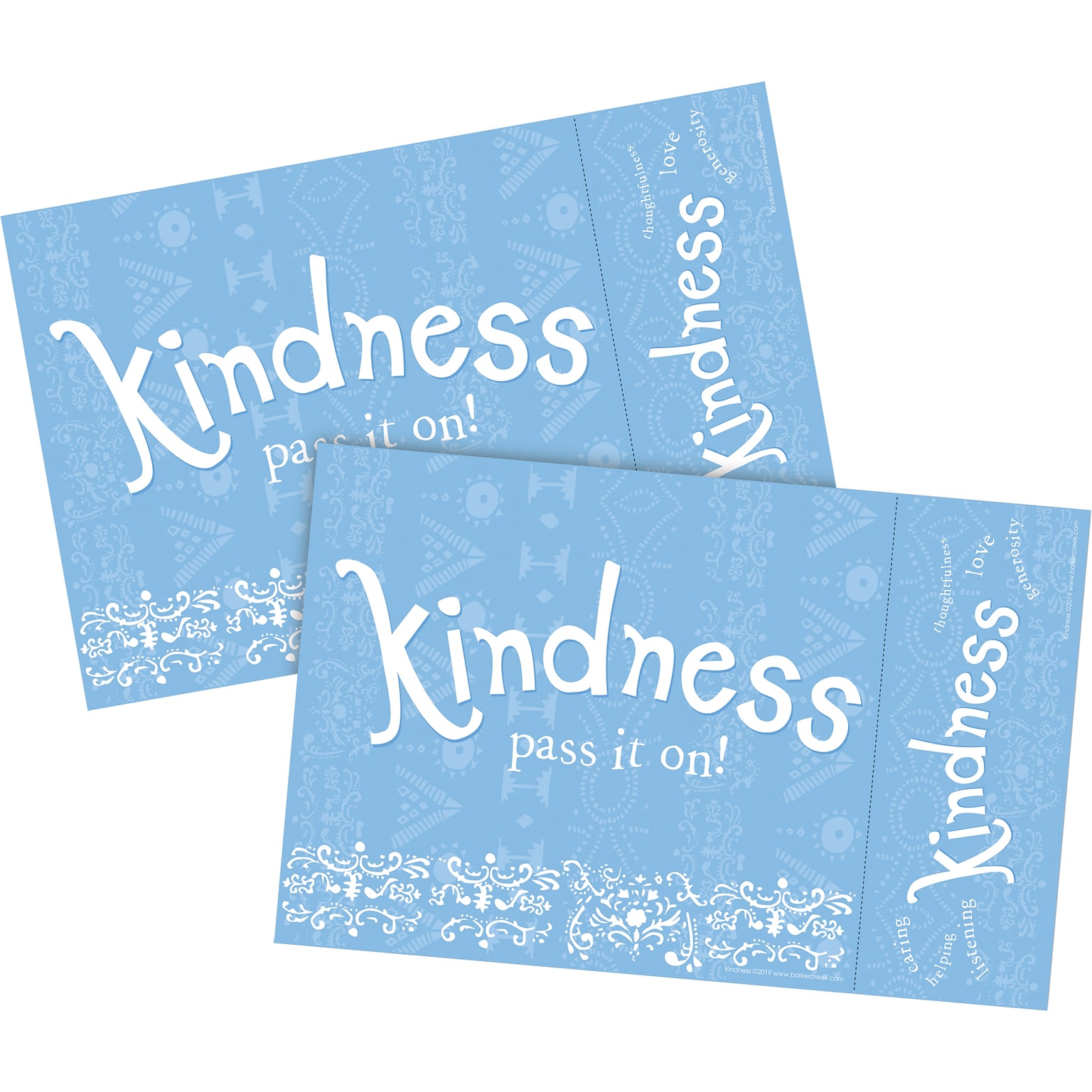 Barker Creek Kindness Awards & Bookmarks Set, 8.5 x 5.5”, Multicolored, 60/Set (4154)