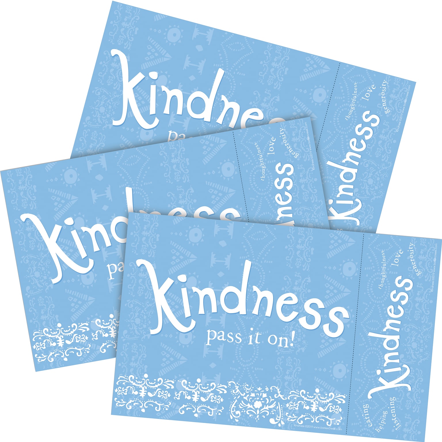 Barker Creek Kindness Awards & Bookmarks Set, 8.5 x 5.5”, Multicolored, 90/Set (4171)