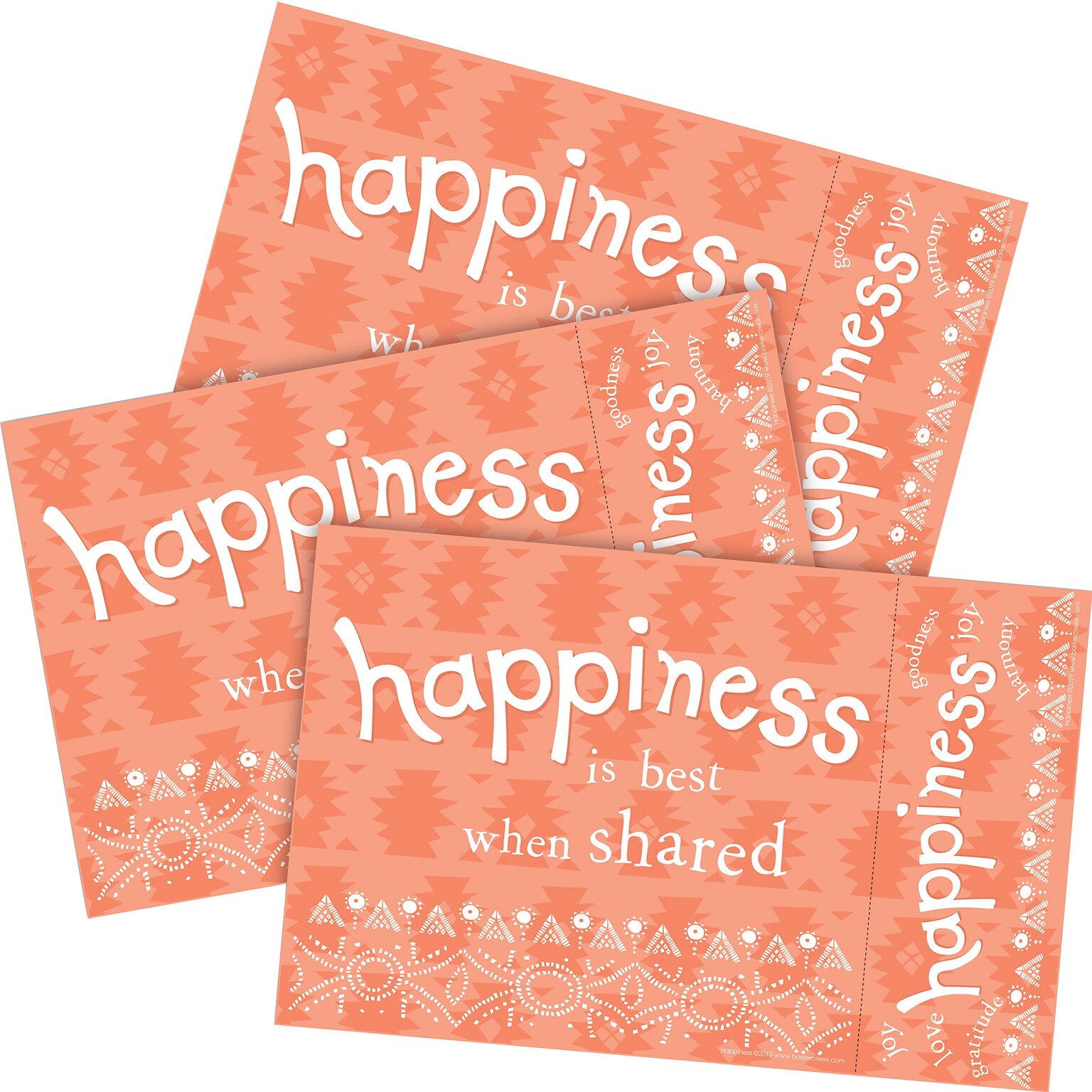 Barker Creek Happiness Awards & Bookmarks Set, 8.5 x 5.5”, Multicolored, 90/Set (4172)