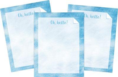 Barker Creek 8.5 x 11 Tie-Dye Blue Computer Paper Pack, 150 Sheets/Set (4341)