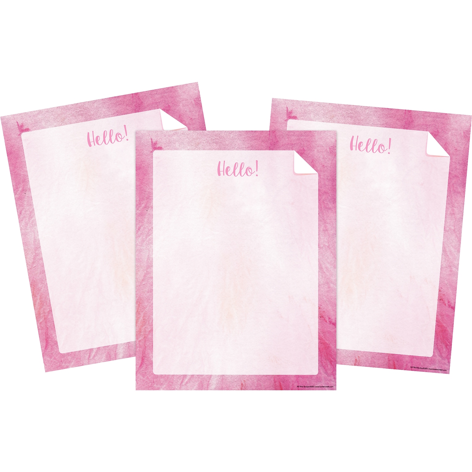 Barker Creek Tie-Dye & Ombré Computer Paper, 8.5 x 11, 60 lbs., Pink, 150 Sheets/Pack (4344)
