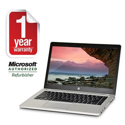 HP EliteBook Folio 9470P 14 Refurbished Laptop, Intel i5 3427U 1.8GHz Processor, 16GB Memory, 240GB SSD, Windows 10 Pro