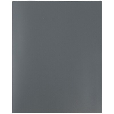 JAM Paper Plastic Two-Pocket School Folders, Assorted Business Colors, 6/Pack (383EBAasst)