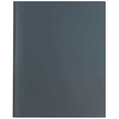 JAM Paper Plastic Two-Pocket School Folders, Assorted Business Colors, 6/Pack (382ECBAasst)