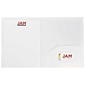 JAM Paper Heavy Duty Plastic Two-Pocket School Folders, Assorted Business Colors, 6/Pack (383HBAasst)