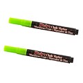 Marvy Uchida® Fine Point Erasable Chalk Markers, Lime Green, 2/Pack (526482LIa)