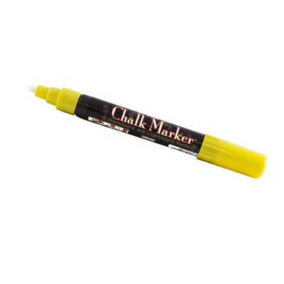 Marvy Uchida® Broad Point Erasable Chalk Markers, Yellow, 2/Pack (526480YEa)