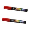 Marvy Uchida Acrylic Paint Markers, Chisel Tip, Red, 2/Pack (526315REa)