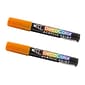 Marvy Uchida Acrylic Paint Markers, Chisel Tip, Pumpkin Orange, 2/Pack (526315PKa)