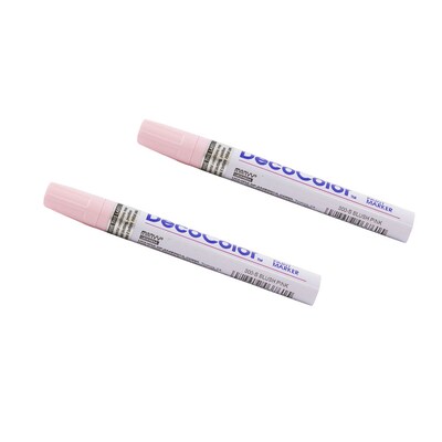 Marvy Uchida DecoColor Opaque Paint Markers, Broad Tip, Blush Pink, 2/Pack (526300BPa)