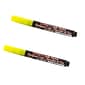 Marvy Uchida® Fine Point Erasable Chalk Markers, Neon Yellow, 2/Pack (526482NYa)