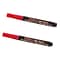 Marvy Uchida® Fine Point Erasable Chalk Markers, Red, 2/Pack (526482REa)