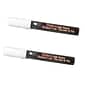 Marvy Uchida® Chisel Tip Erasable Chalk Markers, White, 2/Pack (526483WHa)