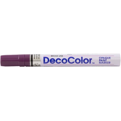 JAM Paper Opaque Paint Markers, Broad Tip, Plum Purple, 2/Pack (526300PLa)