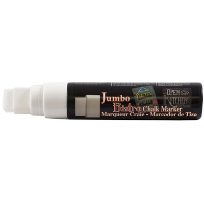 Marvy Uchida® Jumbo Point Erasable Chalk Markers, White, 2/Pack (526481WHa)