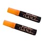 Marvy Uchida® Jumbo Point Erasable Chalk Markers, Orange, 2/Pack (526481ORa)