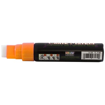 Marvy Uchida® Jumbo Point Erasable Chalk Markers, Orange, 2/Pack (526481ORa)