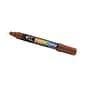 Marvy Uchida Acrylic Paint Markers, Chisel Tip, Brown, 2/Pack (526315BRa)