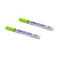 Marvy Uchida DecoColor Opaque Paint Markers, Broad Tip, Light Green, 2/Pack (526300LGa)