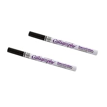 Marvy Uchida Calligraphy Opaque Paint Markers, Black, 2/Pack (6517626a)