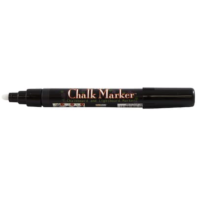 Marvy Uchida® Broad Point Erasable Chalk Markers, Black, 2/Pack (526480BAa)