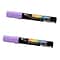 Marvy Uchida Acrylic Paint Markers, Chisel Tip, Wisteria Purple, 2/Pack (526315WISa)